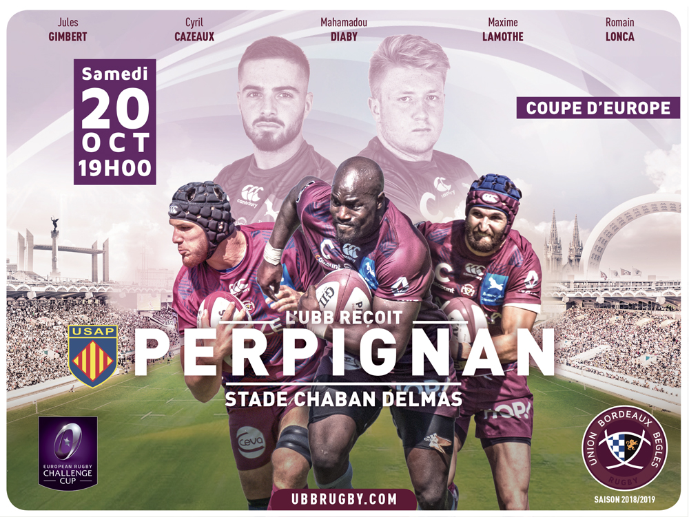 Prochain match &agrave; Chaban : Perpignan en Coupe d'Europe
